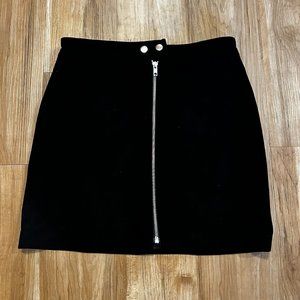 Philanthropy Black Suede Mini Skirt Size Small